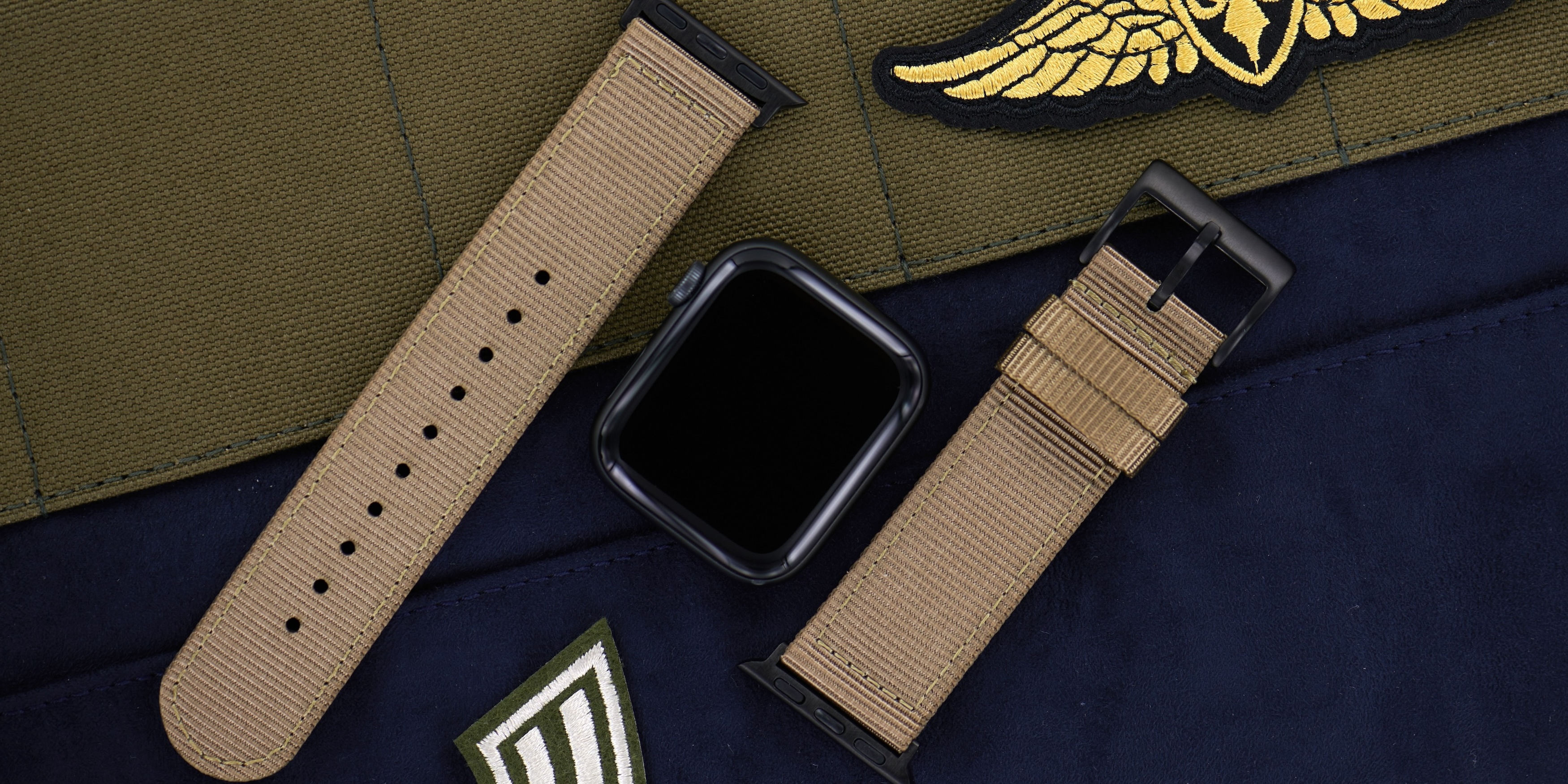 Boutique en ligne bracelet montre en tissu adaptable sur montre Apple Watch